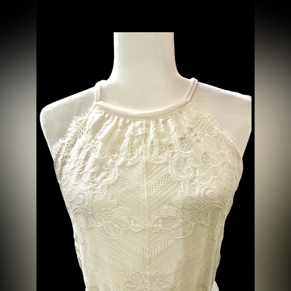 Chelsea and Violet Ivory Lace MIDI Dress - Picture 2 of 10